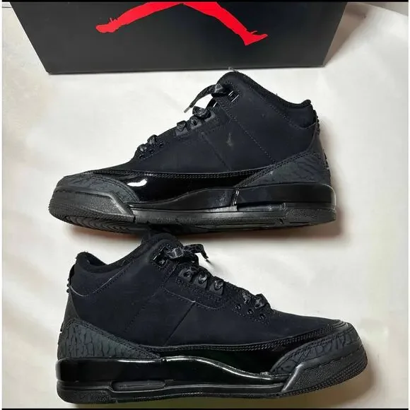 Size 7 - Nike Air Jordan 3 Retro GS Black Cat 2025 Men's Shoes Ships Now Athletic Shoes